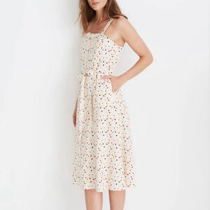 Madewell Square-Neck Tank Midi Dress in Terrazzo - Size 2